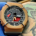 Action Bronson wears G-Shock GA-2100 "Desert King" collaboration by Baklava clothing brand