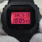 G-Shock DW-5600BBR-1 Red LED Backlight
