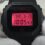 The LED backlights on the G-Shock BBR Series appear red instead of the usual white