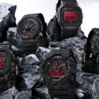 G-Shock Black and Bold Red Series
