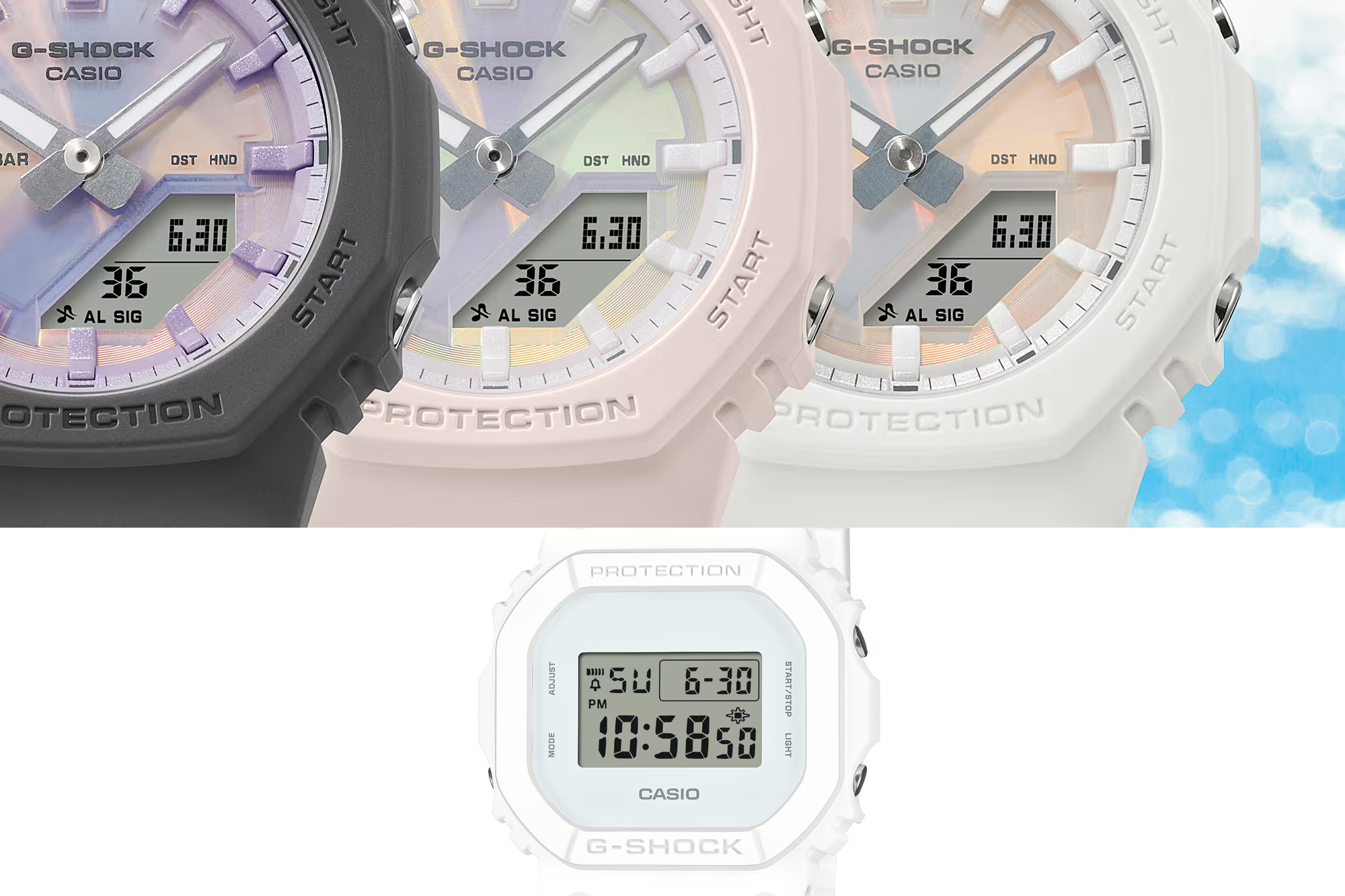 More summer-themed G-Shock colorways are arriving (DW5600WW-7 and