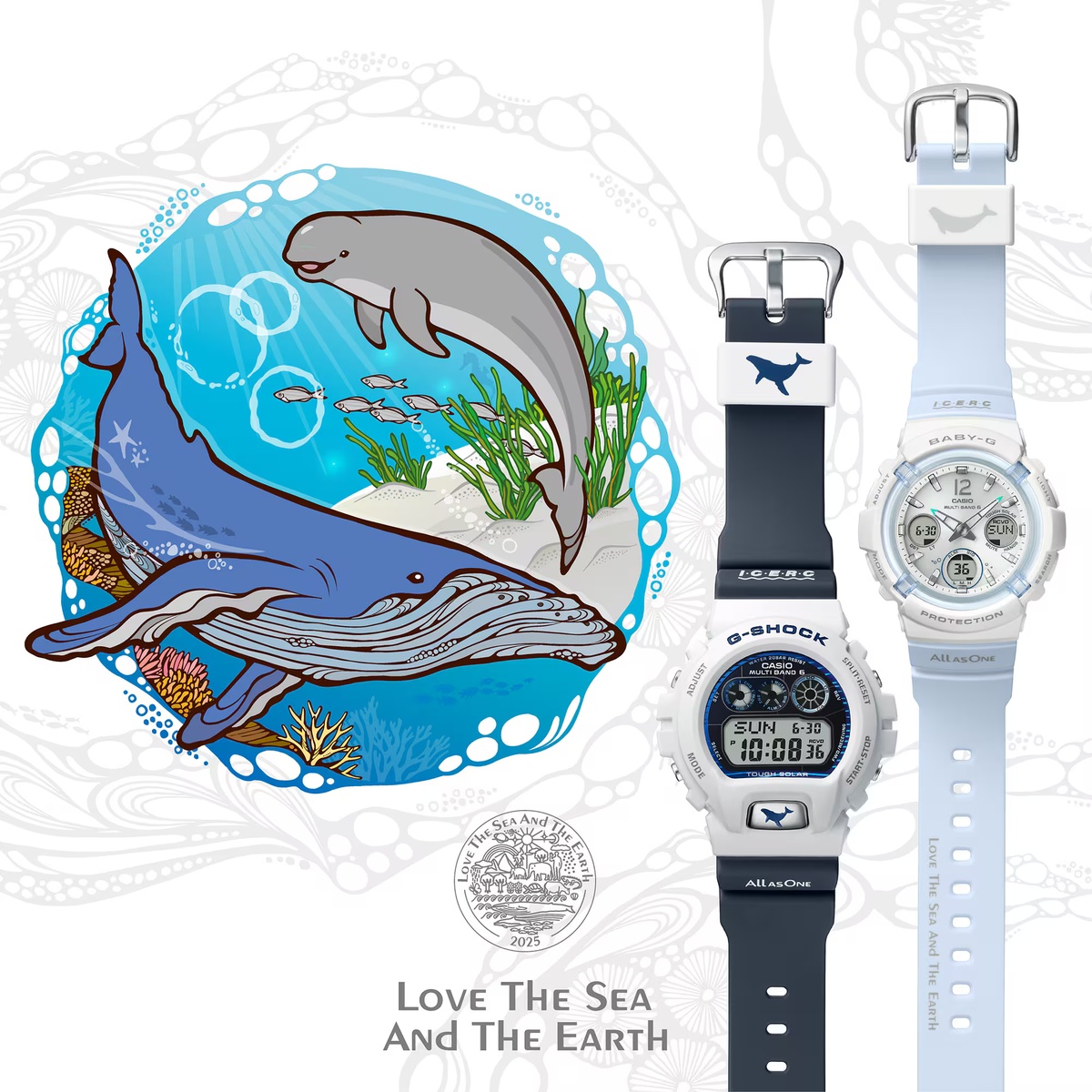 G-Shock GW-6905K-7A and Baby-G BGA-2800K-7A for 'Love The