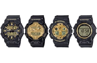 Big Case Black and Gold G-Shock Watches: GA-010GB-1A9, GA-010GGB-1A9, GA-100GGB-1A9, GD-010GB-1A9