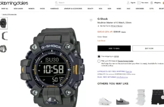 Get 25% off G-Shock watches at authorized U.S. retailer Bloomingdale's