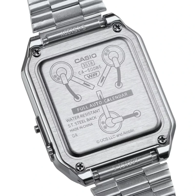 Casio CA500WEBF-1A Case Back