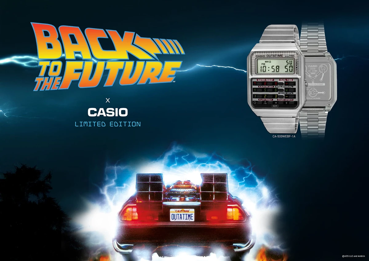 時計 CASIO CA-500WEBF-1AJR BACK TO THE FUTURE CA500WEBF-1A | Vintage Silver | CASIO