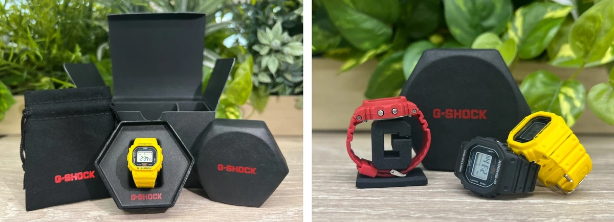 CASIO Gショック 黄 リングウォッチ ナノ DWN-5600-9 DWN-5600、リング