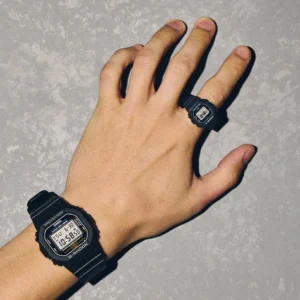 G-Shock DWN-5600 Ring Watch on Finger