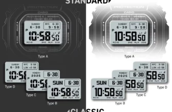G-Shock GW-BX5600 Timekeeping Mode Screen Options