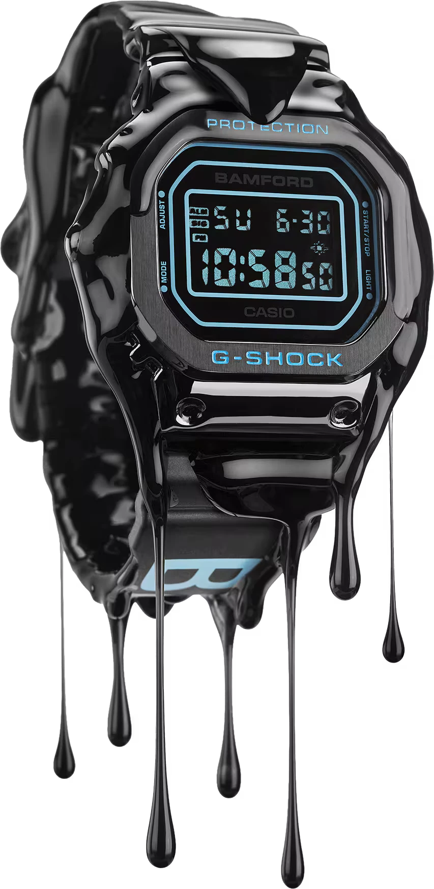 G-Shock's third collaboration with Bamford is the GM-5600BWD-1