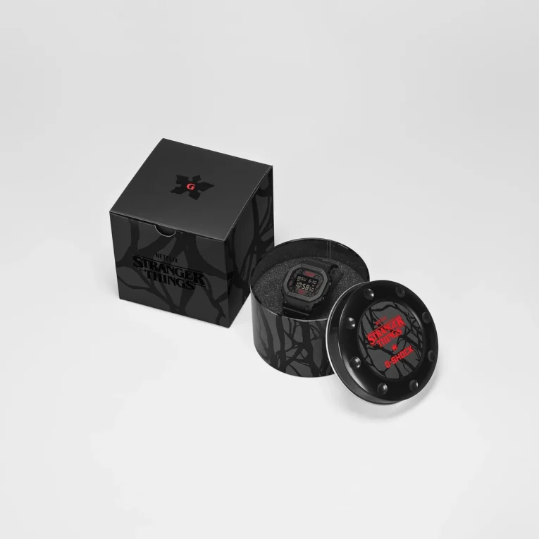 Stranger Things X G-Shock DW-5600STT-1 Packaging