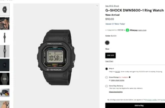 This U.S. retailer is now selling the G-Shock DWN5600-1 Nano watch