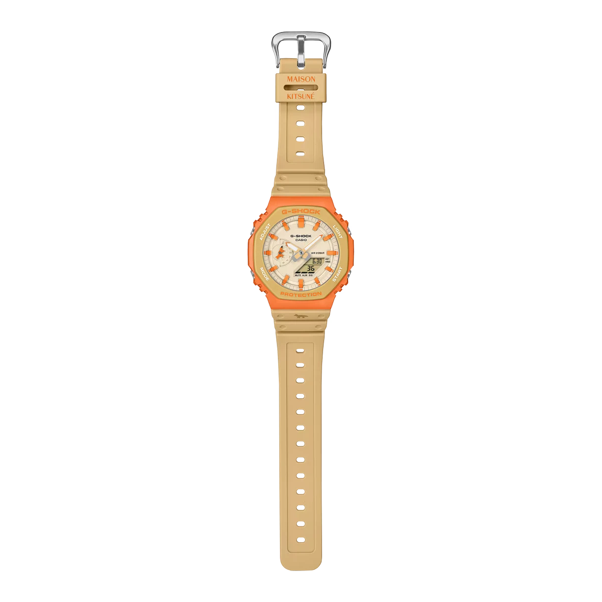 Maison Kitsuné x G-Shock GA-2110MK-5A collaboration with the