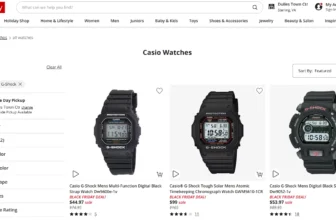 JCPenney G-Shock and Casio Black Friday 2025 Deals