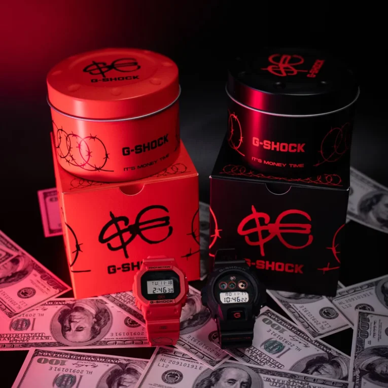 G-Shock Italy released DW-5600SFE25-4 and DW-6900SFE25-1 watches with rapper Sfera Ebbasta