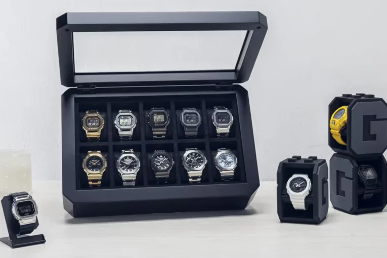 G-SHOCK Goods Stacking and Portable Watch Stands and Deluxe Collectors Case