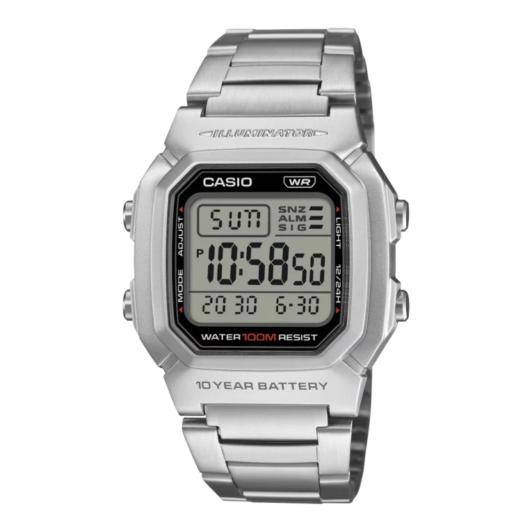 Casio is releasing the W-800HD-1AV with stainless steel band