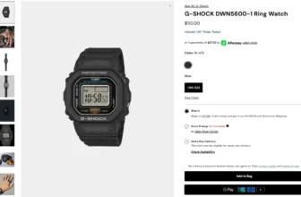 G-Shock DWN5600-1 at Tillys February 2026