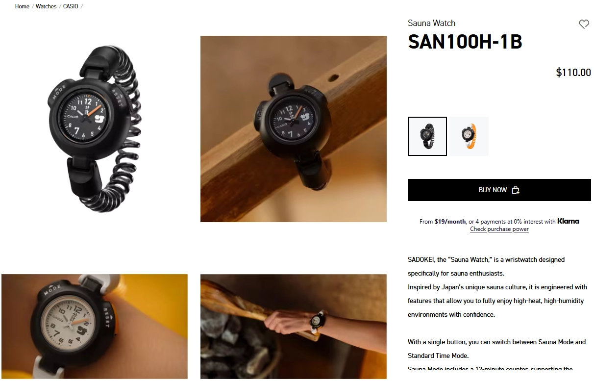 Casio Lab releases its first watches in U.S., heat-resistant