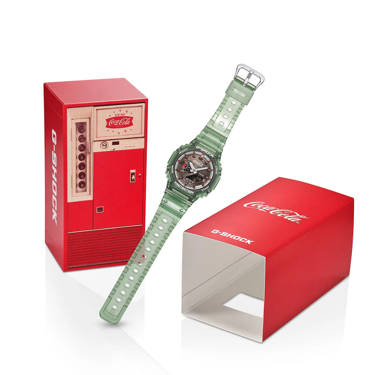 G-SHOCK Coca-Cola 140周年限定 GA2100CC3AJR G-Shock GA-2100CC-3A collaboration celebrates Coca-Cola's 140th