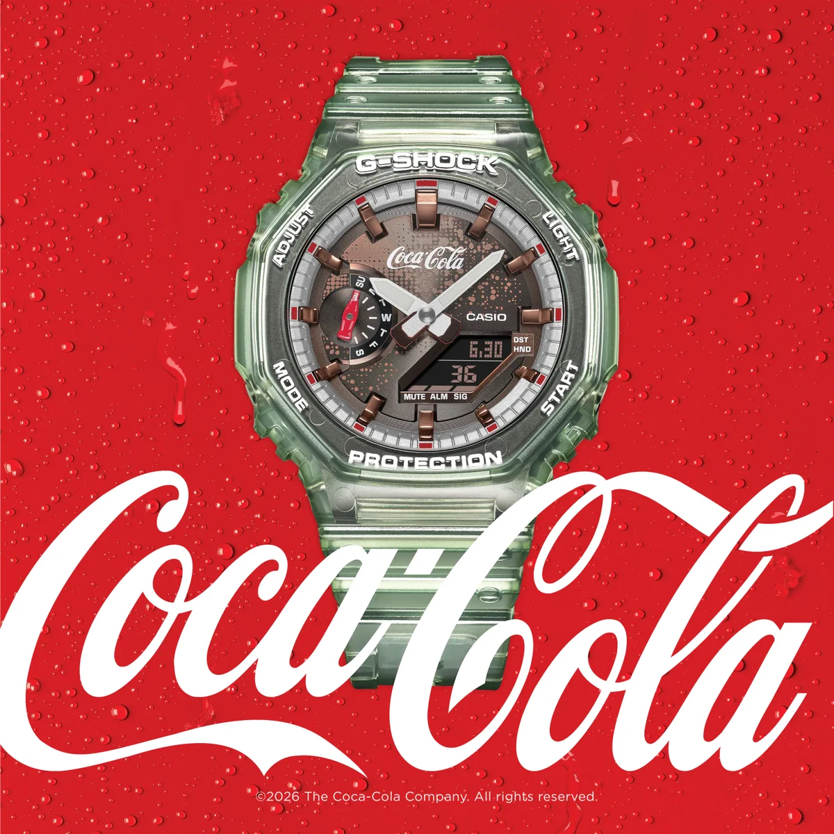 G-Shock GA-2100CC-3A collaboration celebrates Coca-Cola’s 140th anniversary