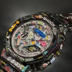 OneMizer x G-Shock GA-2100 painting in GraffitiART magazine