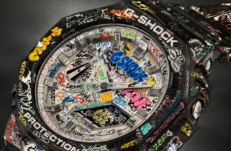OneMizer x G-Shock GA-2100 painting in GraffitiART magazine