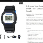 TOYO TIRES x G-SHOCK DW5600TT25-1 AT BAITME SHOP