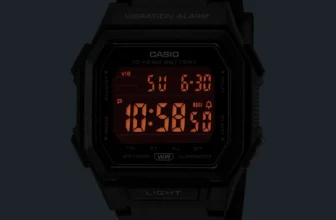 CASIO W-738H-1BV AMBER LED BACKLIGHT