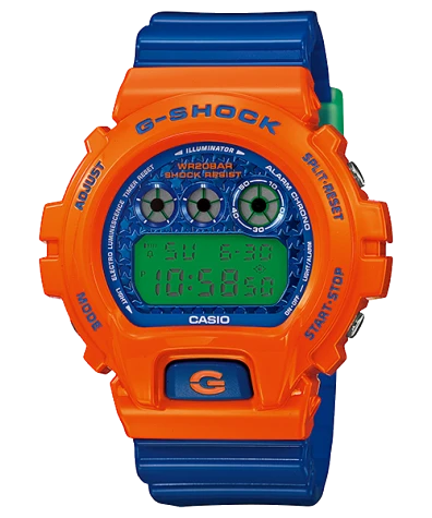 G-SHOCK DW6900SC-4D ORANGE AND BLUE