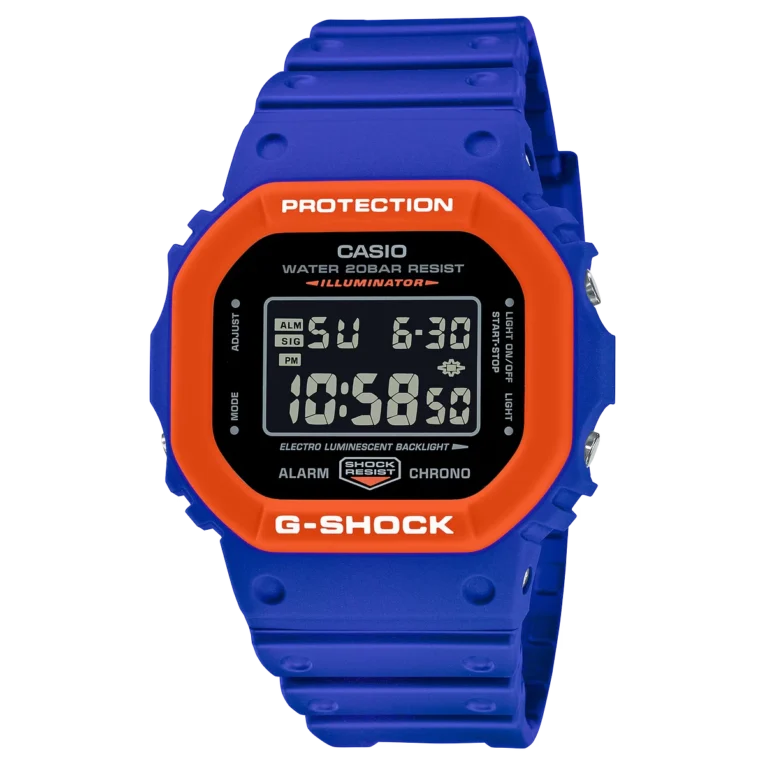 G-SHOCK DW5610SC-2 BLUE AND ORANGE