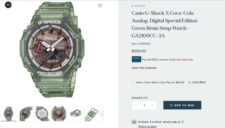 G-SHOCK GA2100CC-3A IN STOCK AT REEDS JEWELERS