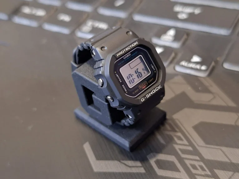 G-SHOCK DWN-5600 ON DISPLAY STAND