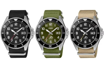 CASIO MDV106C DIVING WATCH WITH CLOTH BAND: MDV106C-1AV, MDV106C-3AV, MDV106C-5AV
