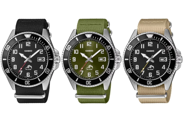 CASIO MDV106C DIVING WATCH WITH CLOTH BAND: MDV106C-1AV, MDV106C-3AV, MDV106C-5AV