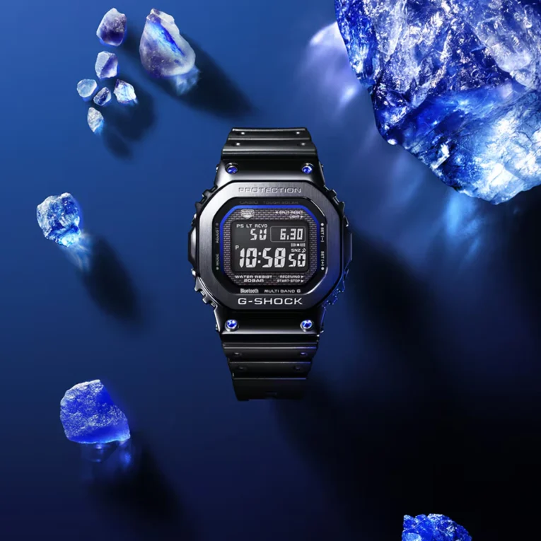 G-SHOCK GMW-B5000SB-1A2 PROJECT BLUE ROSE WITH GEM ACCENTS