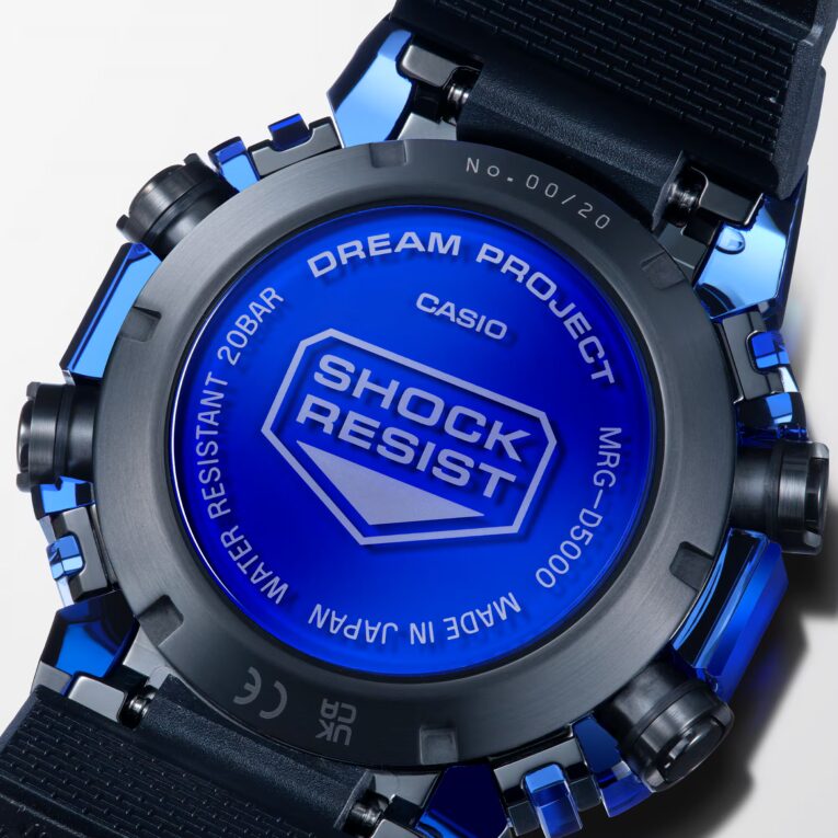 G-SHOCK MRG-D5000 BLUE SAPPHIRE CASE BACK
