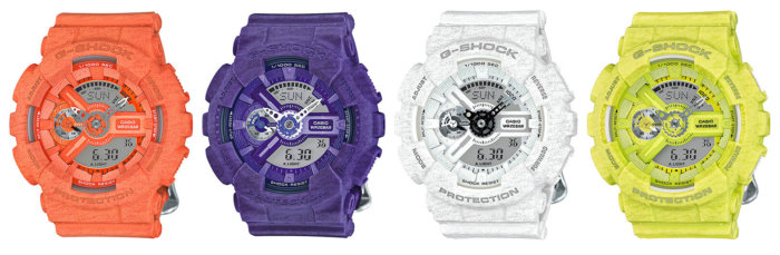 G-Shock Heathered S Series GMA-S110HT-4A GMA-S110HT-6A GMA-S110HT-7A GMA-S110HT-9A