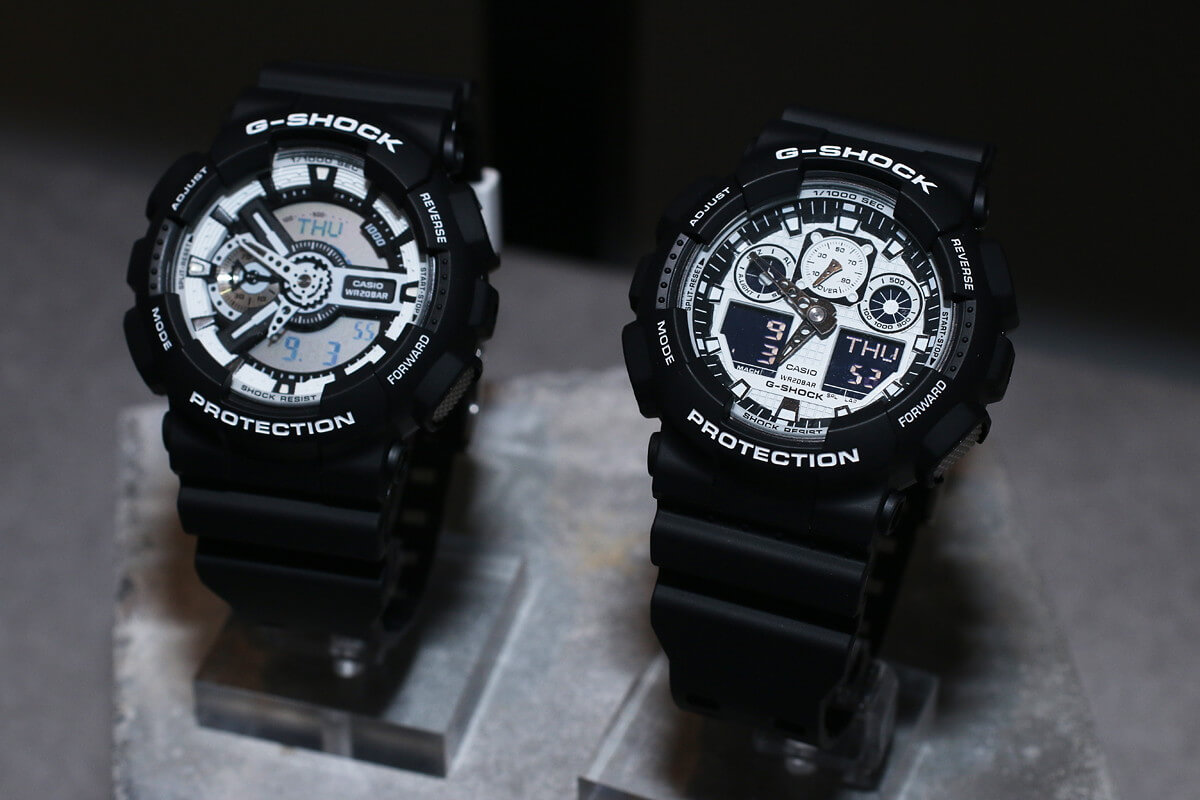 G-Shock White and Black Series: Tiger Classics, Cases