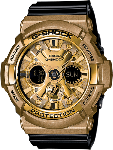 g shock black and gold