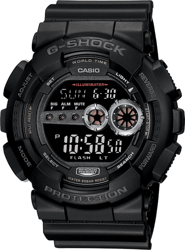 Chris Pratt wears a G Shock GD 100 1B watch in Jurassic World G