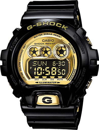 g shock watches golden black