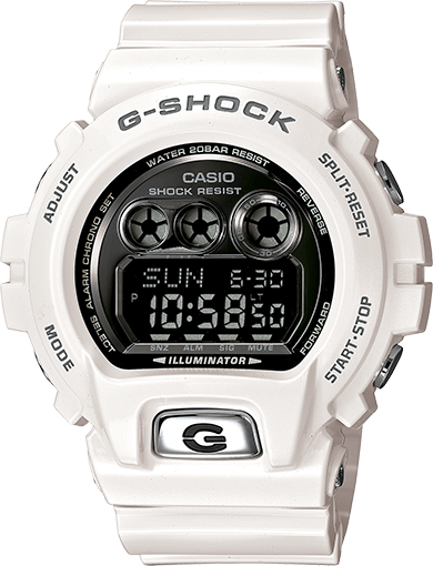 white digital g shock