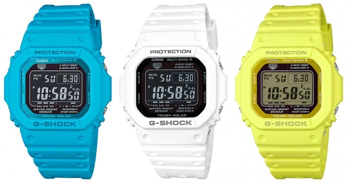 G-Shock DW-5600M, GW-M5610MD and Baby-G BGD-5000MD