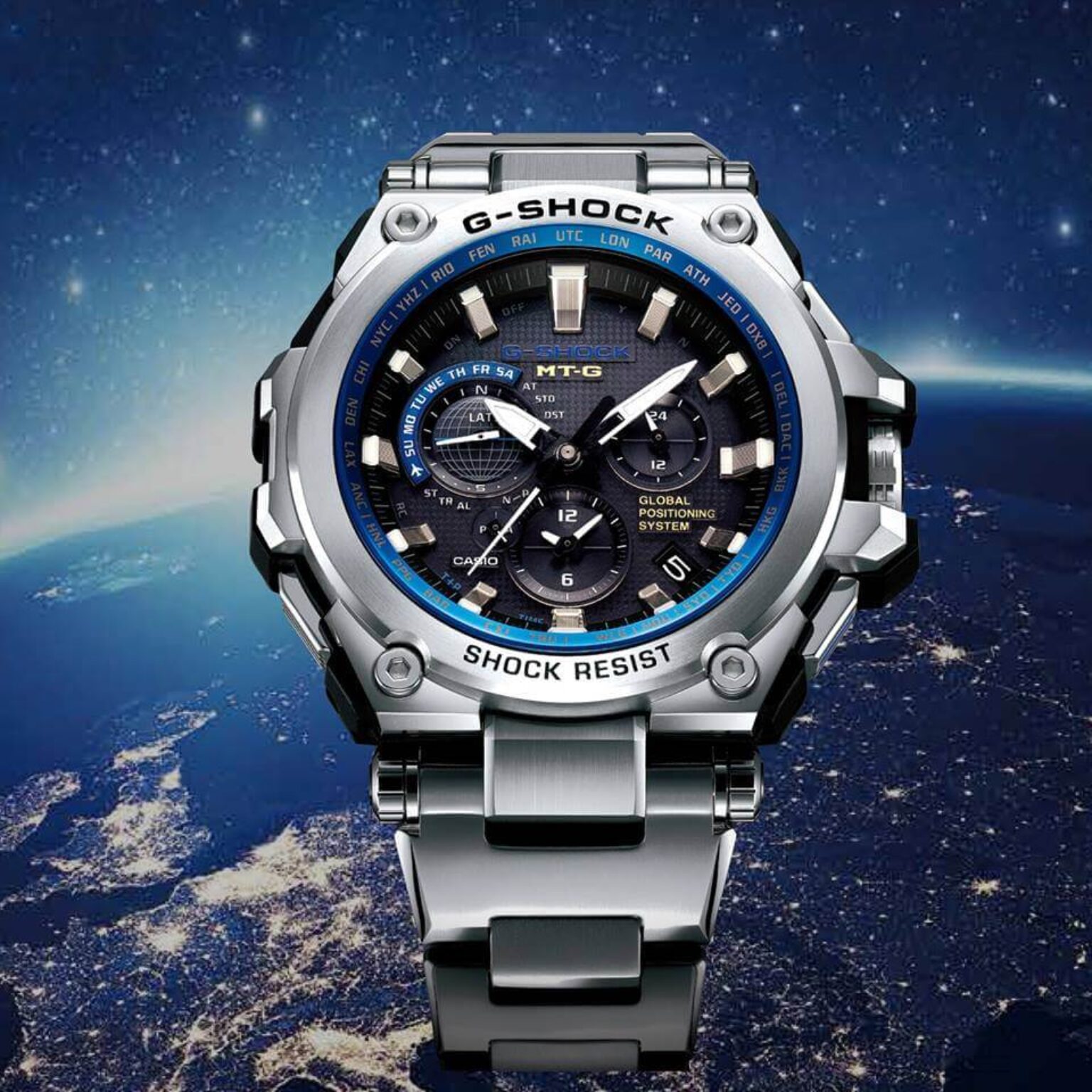 MTG-G1000 New G-Shock MT-G with GPS Hybrid Timekeeping - G-Central G ...