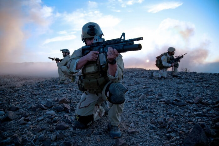 Navy SEALs in the field wearing G-Shocks