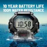 Casio AE-1600 series with large display and 10-year battery is like a square AE-1500