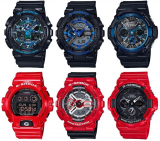 G-Shock Cool Blue and Solid Red Big Case Series