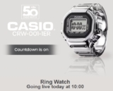 Casio U.K. is releasing the CRW-001-1ER ring watch today [Update: Rescheduled lottery sale submission period ends Jan. 17]