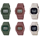 G-Shock & Baby-G Earth Color Tone Pairs: DW-5600ET, DW-5600WM, BGD-560ET, BGD-560WM in Green, Brown Red, Beige